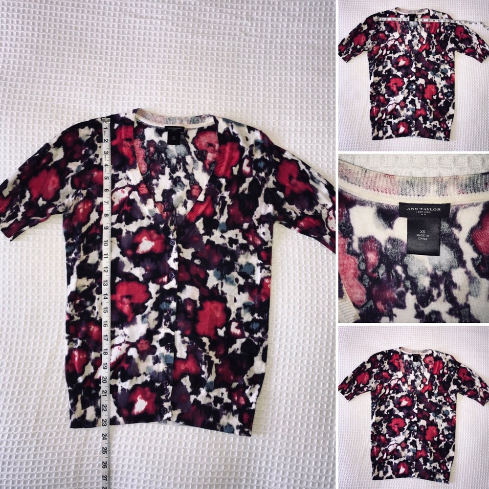 Ann Taylor short sleeve cardigan